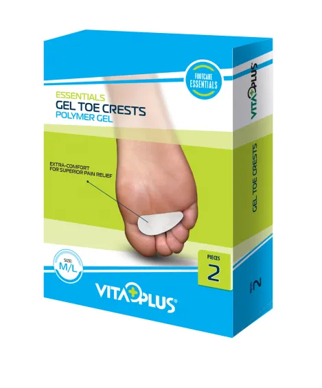 Vitaplus Essentials Gel Toe Crests Polymer Gel Maat S/m (2 stuks)