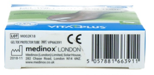Vitaplus Essentials Gel Toe Protector Tube Maat M/l (1 stuk) - image 2