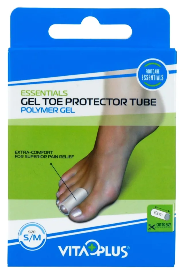 Vitaplus Essentials Gel Toe Protector Tube Maat S/m (1 stuk)