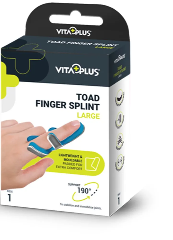Vitaplus Toad Finger Splint Large (1 stuk)