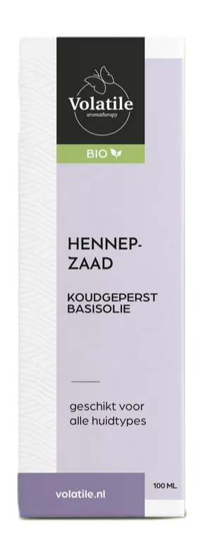 Volatile Hennepzaad Koudgeperst Basisolie Bio (100 ml)