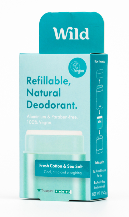 Wild Deodorant - Fresh Cotton/sea Salt (40 gr) - image 3