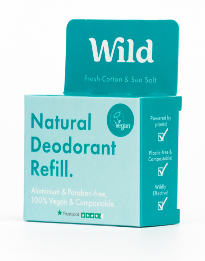 Wild Deodorant - Fresh Cotton/sea Salt - Navulling (40 gr) - image 2
