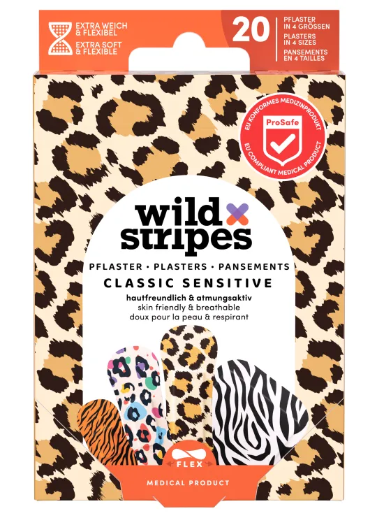 Wild Stripes Pleister Classic Sensitive Animal (20 stuks)