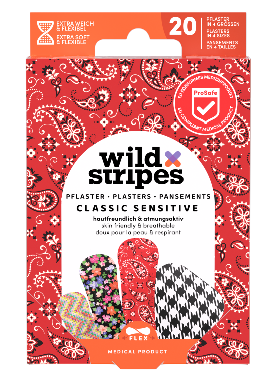 Wild Stripes Pleister Classic Sensitive Fashion (20 stuks)