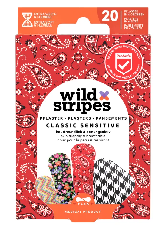 Wild Stripes Pleister Classic Sensitive Fashion (20 stuks)