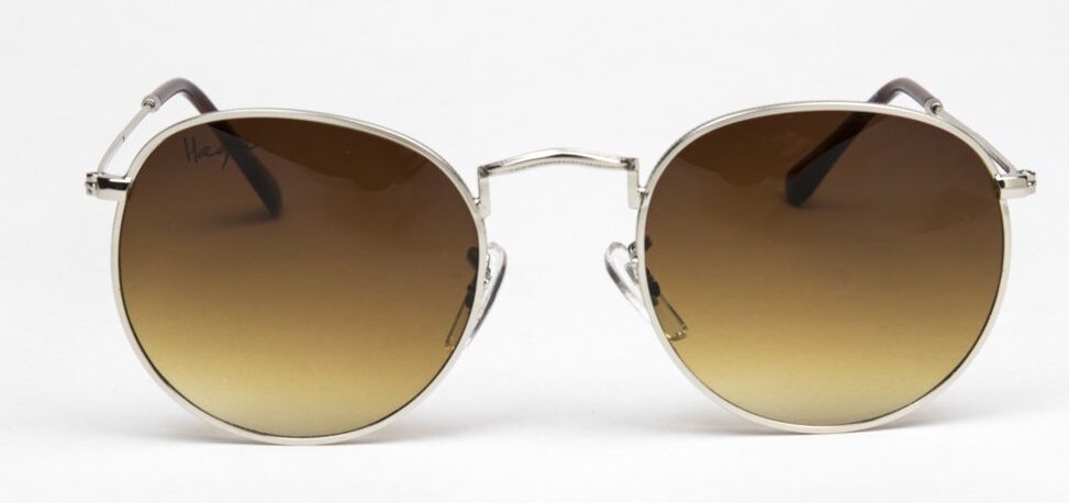 Melleson Optics Melleson Zonnebril rond Zilver (1 stuk)