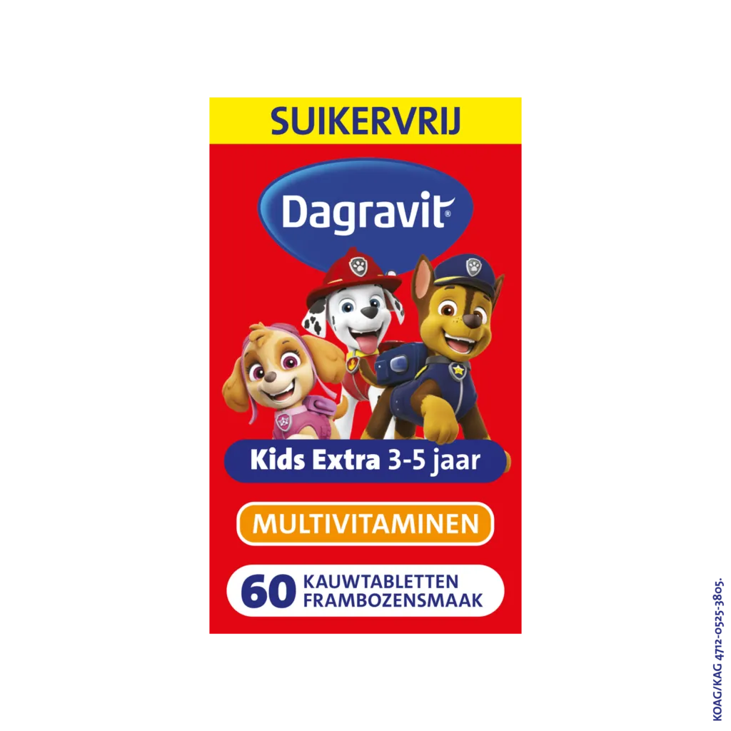Dagravit Kids Extra 3-5 Jaar Multivitaminen (60 tabletten)