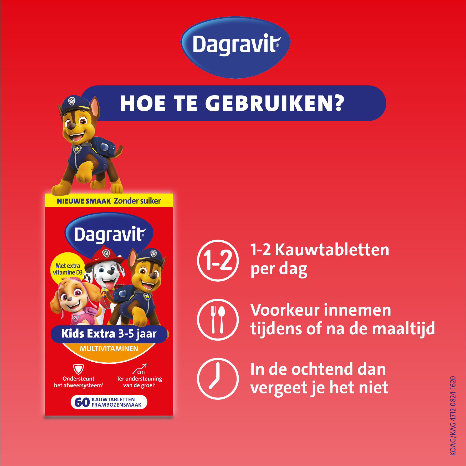 Dagravit Kids Extra 3-5 Jaar Multivitaminen (60 tabletten) - image 3