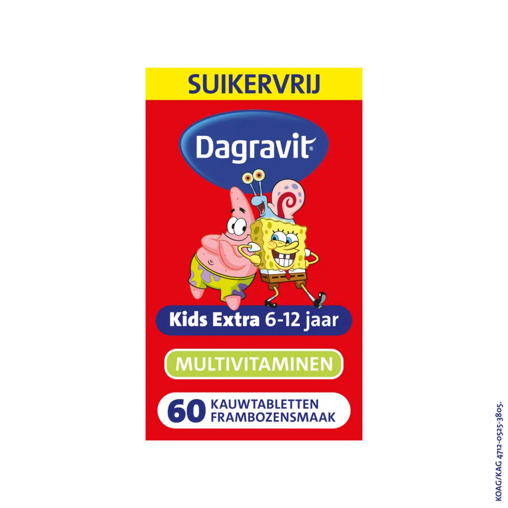 Dagravit Kids Extra 6-12 Jaar Multivitaminen (60 tabletten)
