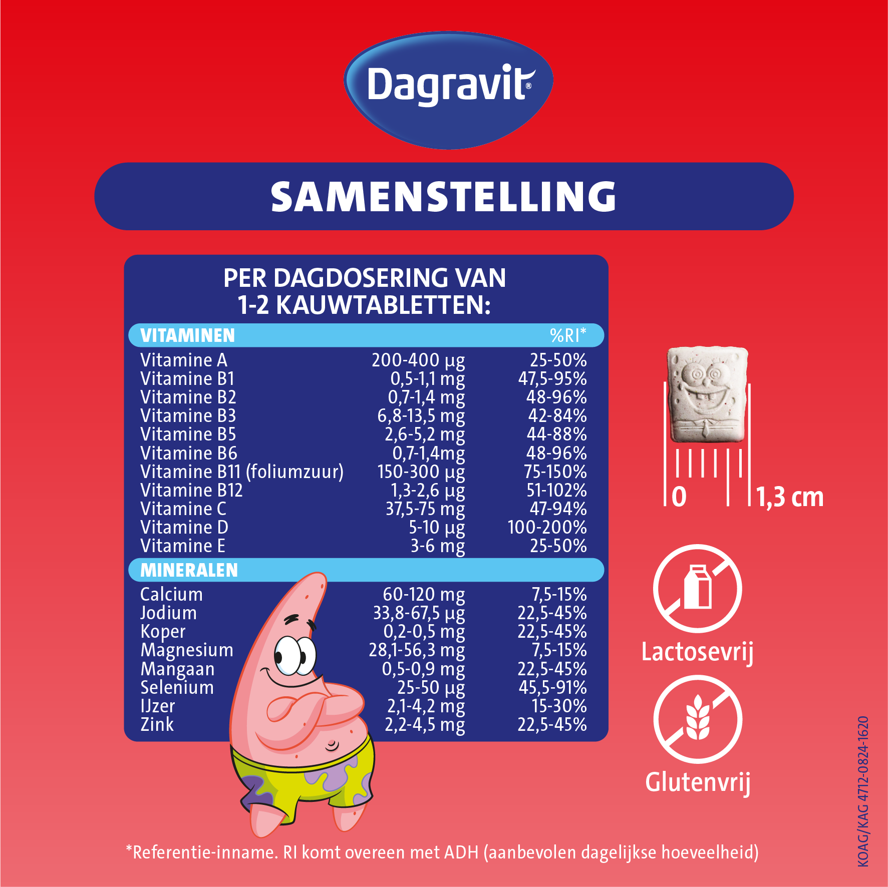Dagravit Kids Extra 6-12 Jaar Multivitaminen (60 tabletten) - image 4