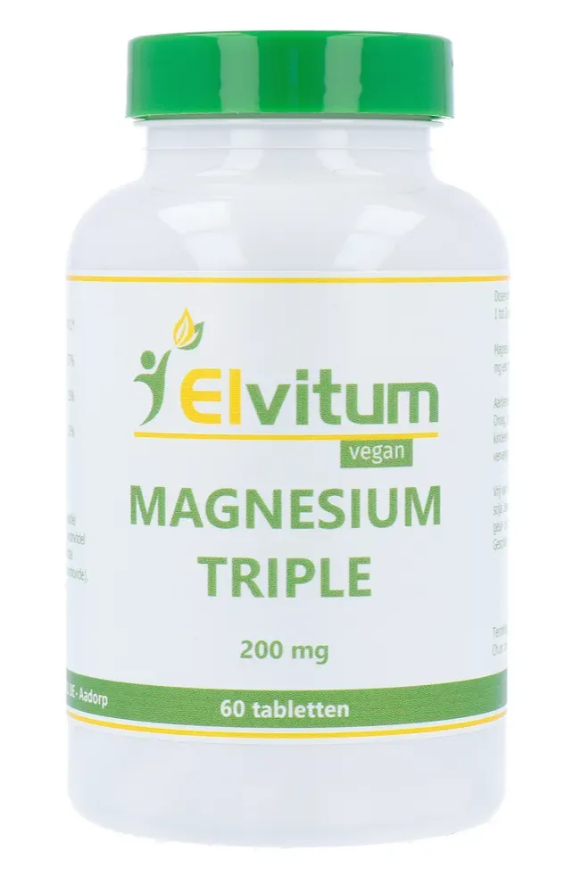 Elvitum Magnesium Triple 200mg (60 tabletten)