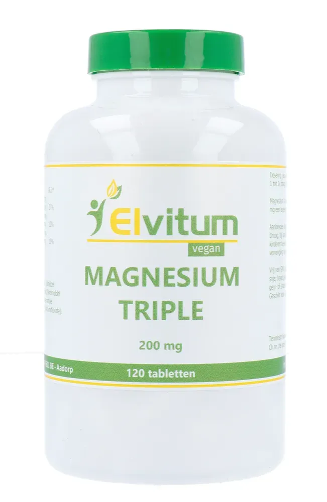 Elvitum Magnesium Triple 200mg (120 tabletten)