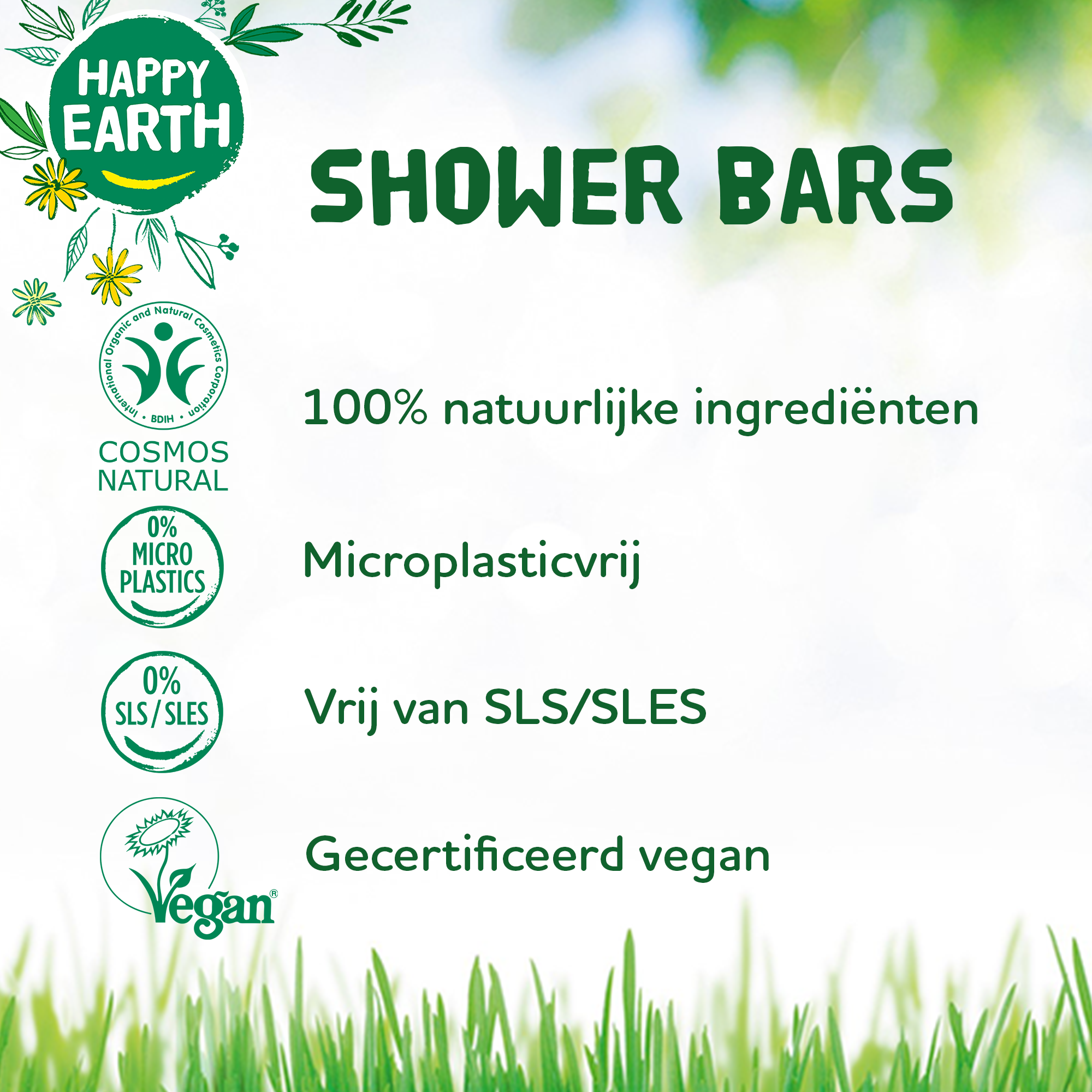 Happy Earth Showerbar Lavender Ylang (90 gr) - image 3