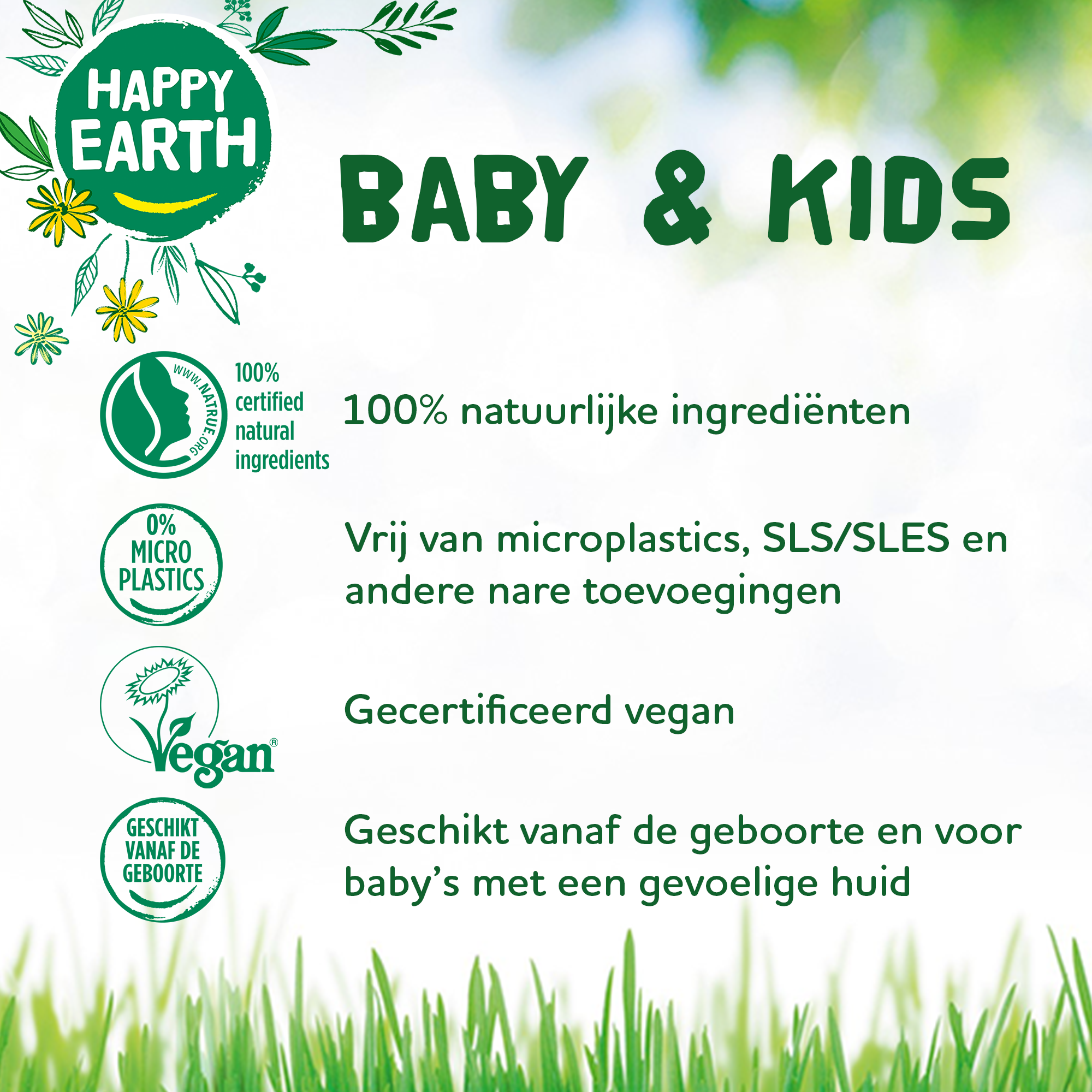 Happy Earth Bodylotion voor baby & kids (200 ml) - image 3