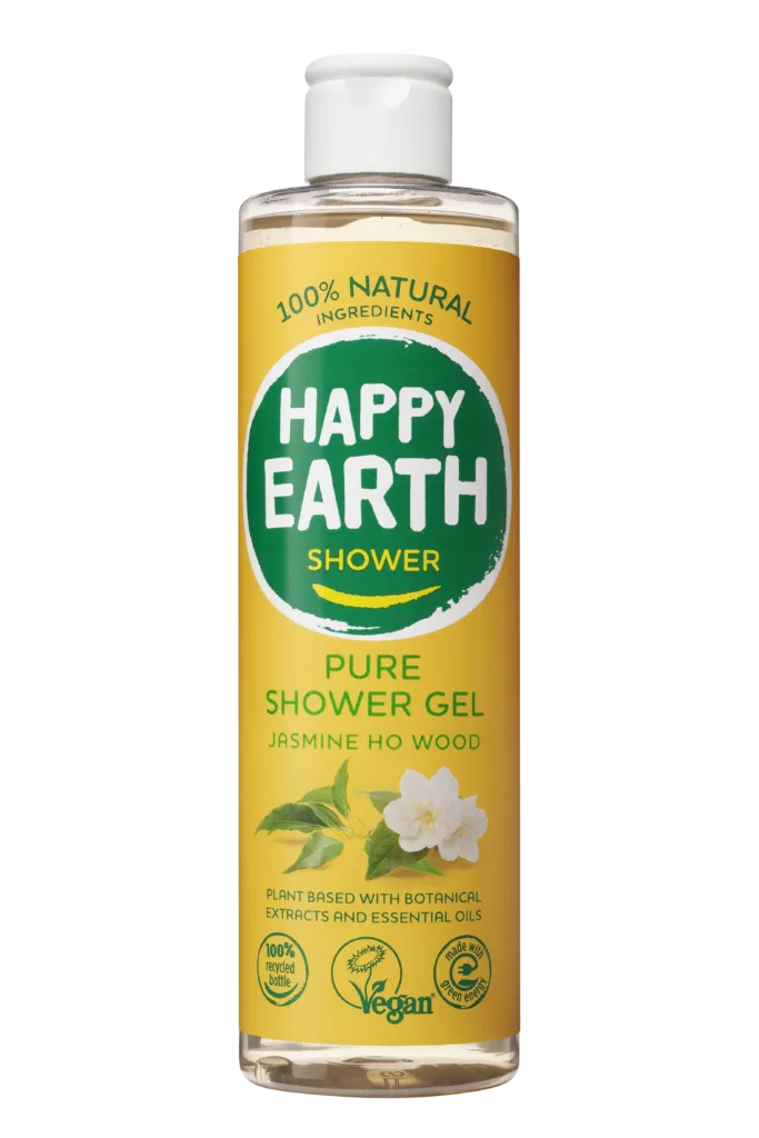 Happy Earth Douchegel jasmine ho wood (300 ml)
