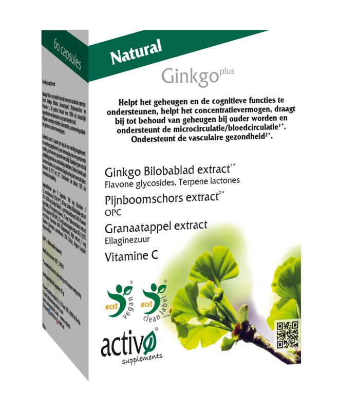 Activo Ginkgo Plus (60 vega capsules)