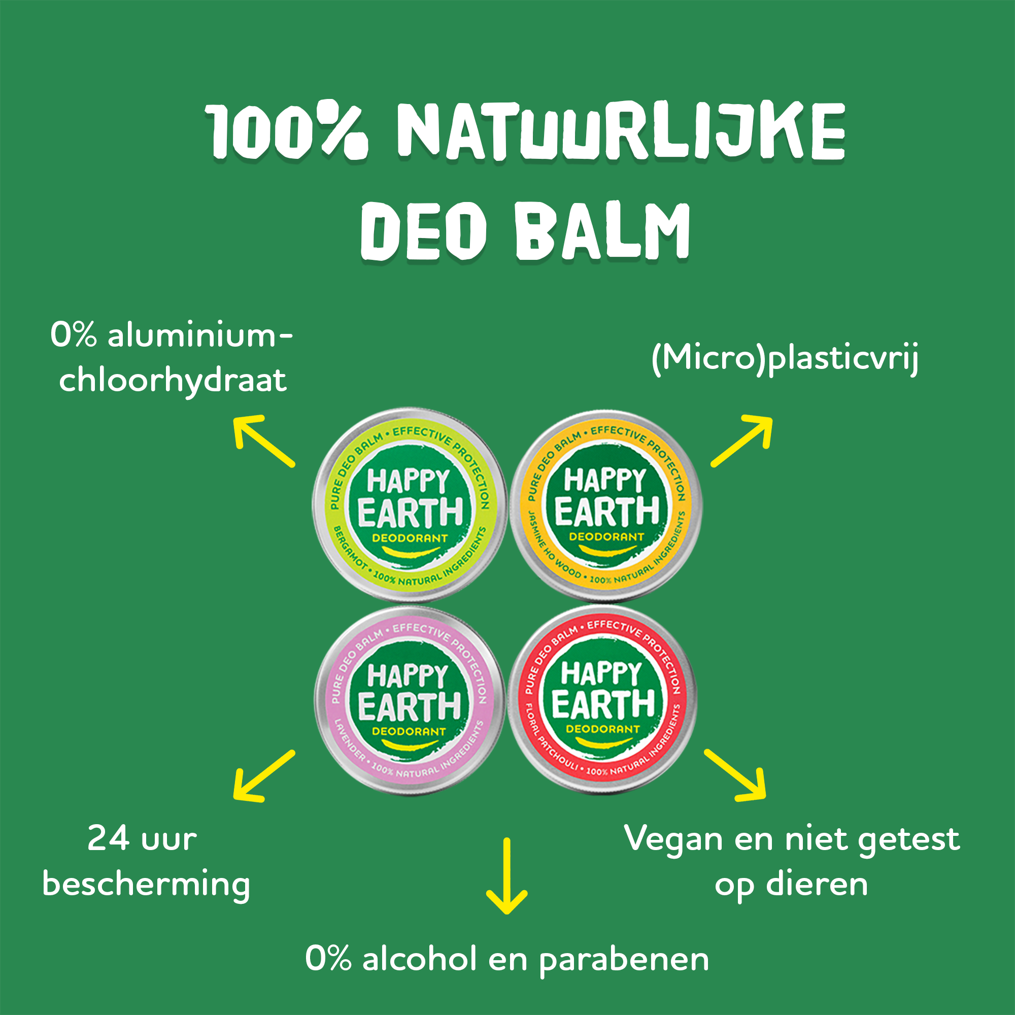 Happy Earth Deodorant balm jasmine ho wood (45 gr) - image 3