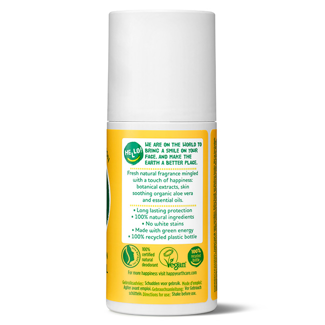 Happy Earth Deodorant roll on jasmine ho wood (75 ml)