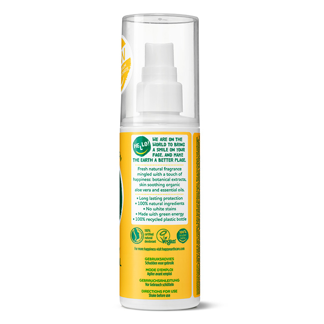 Happy Earth Deodorant spray jasmine ho wood (100 ml)