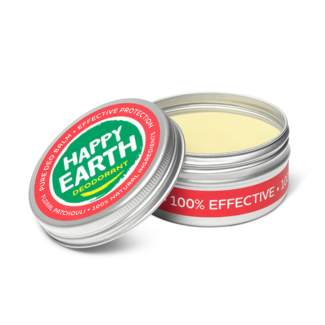 Happy Earth 100% Natuurlijke Deodorant Balm Floral Patchouli (45 gr)