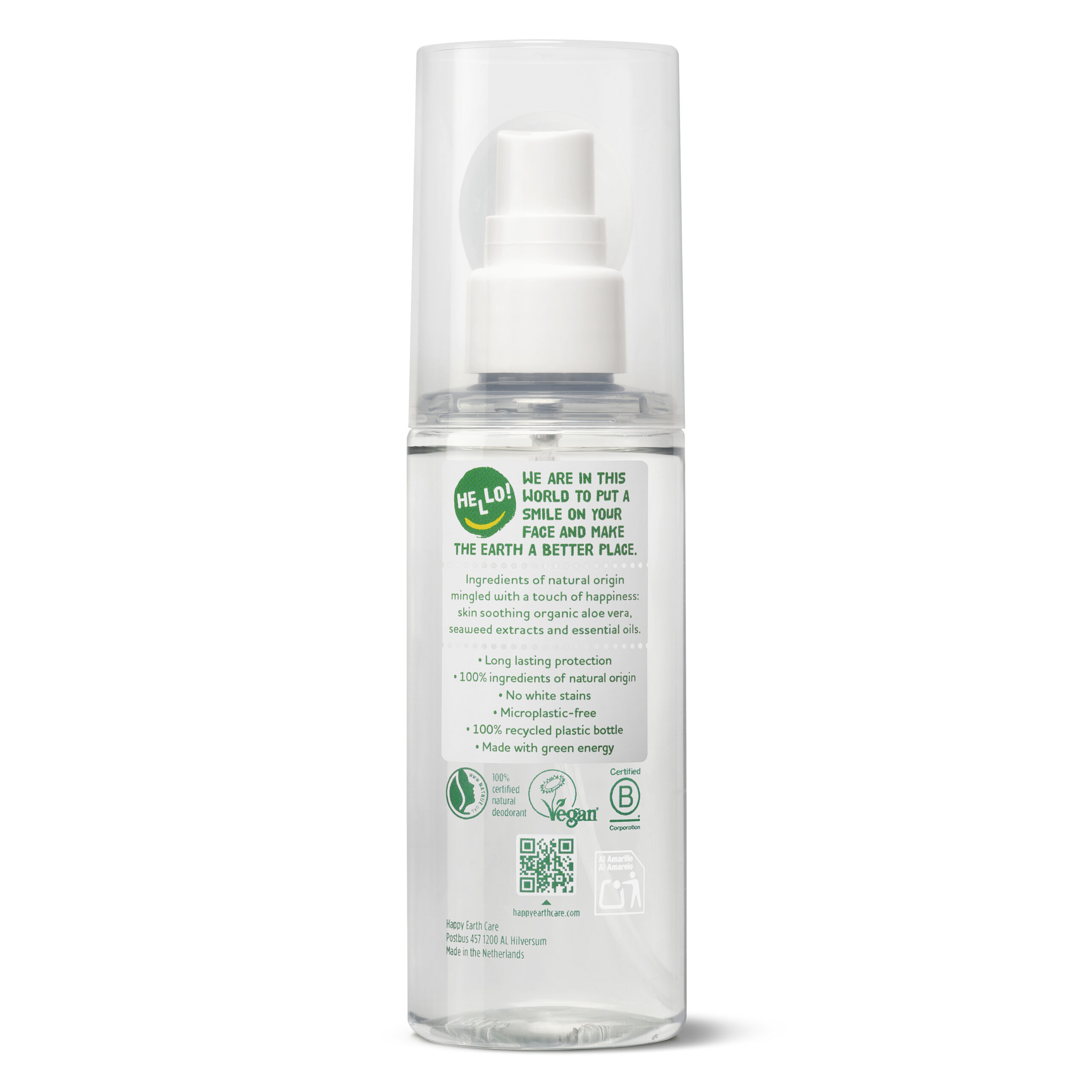 Happy Earth Pure deodorant spray unscented (100 ml)