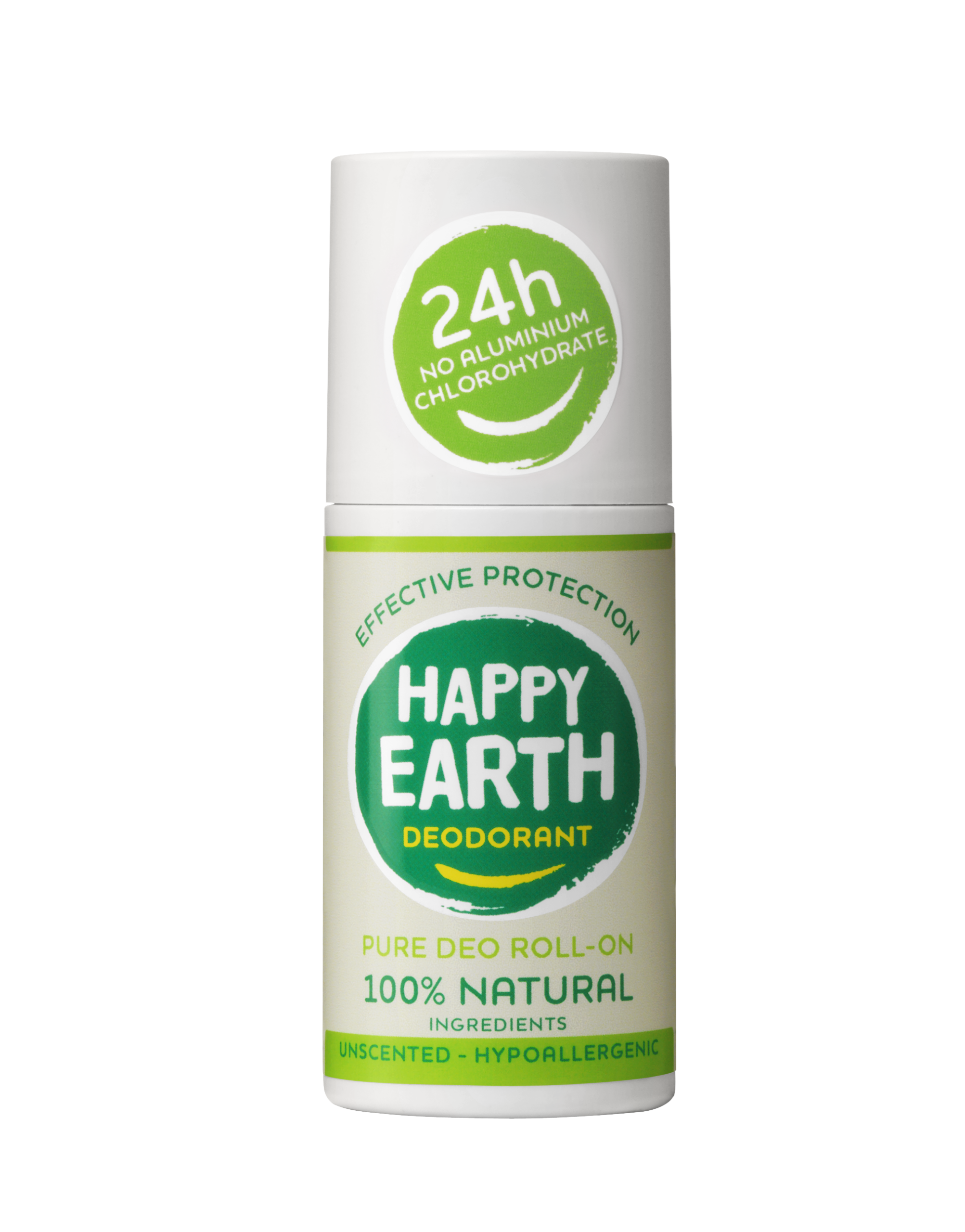 Happy Earth Pure deodorant roll-on unscented (75 ml)