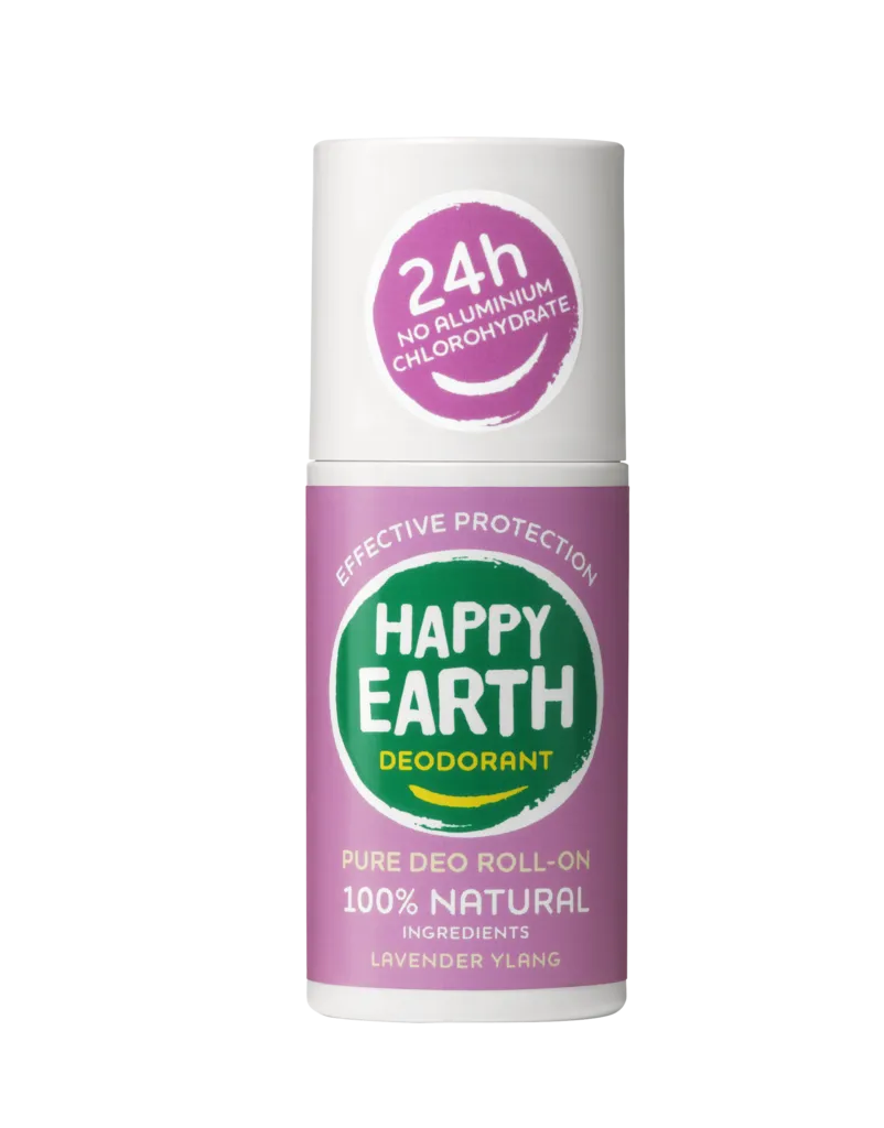 Happy Earth Pure deodorant roll-on lavender ylang (75 ml)