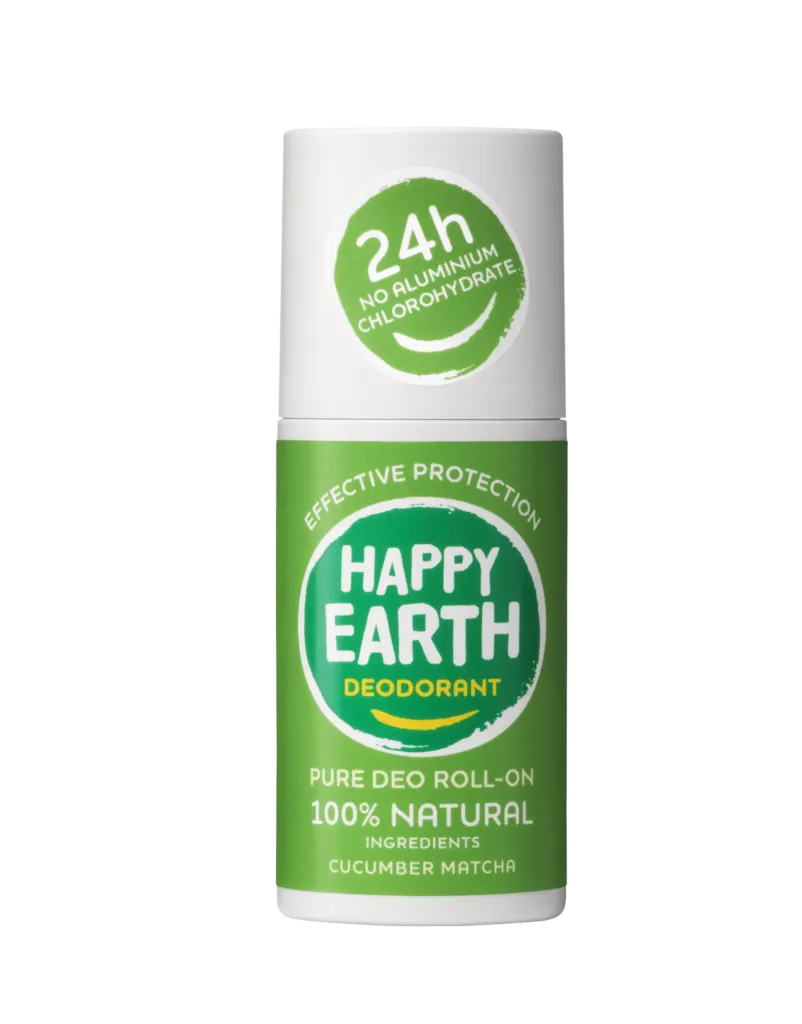 Happy Earth Pure deodorant roll-on cucumber matcha (75 ml)