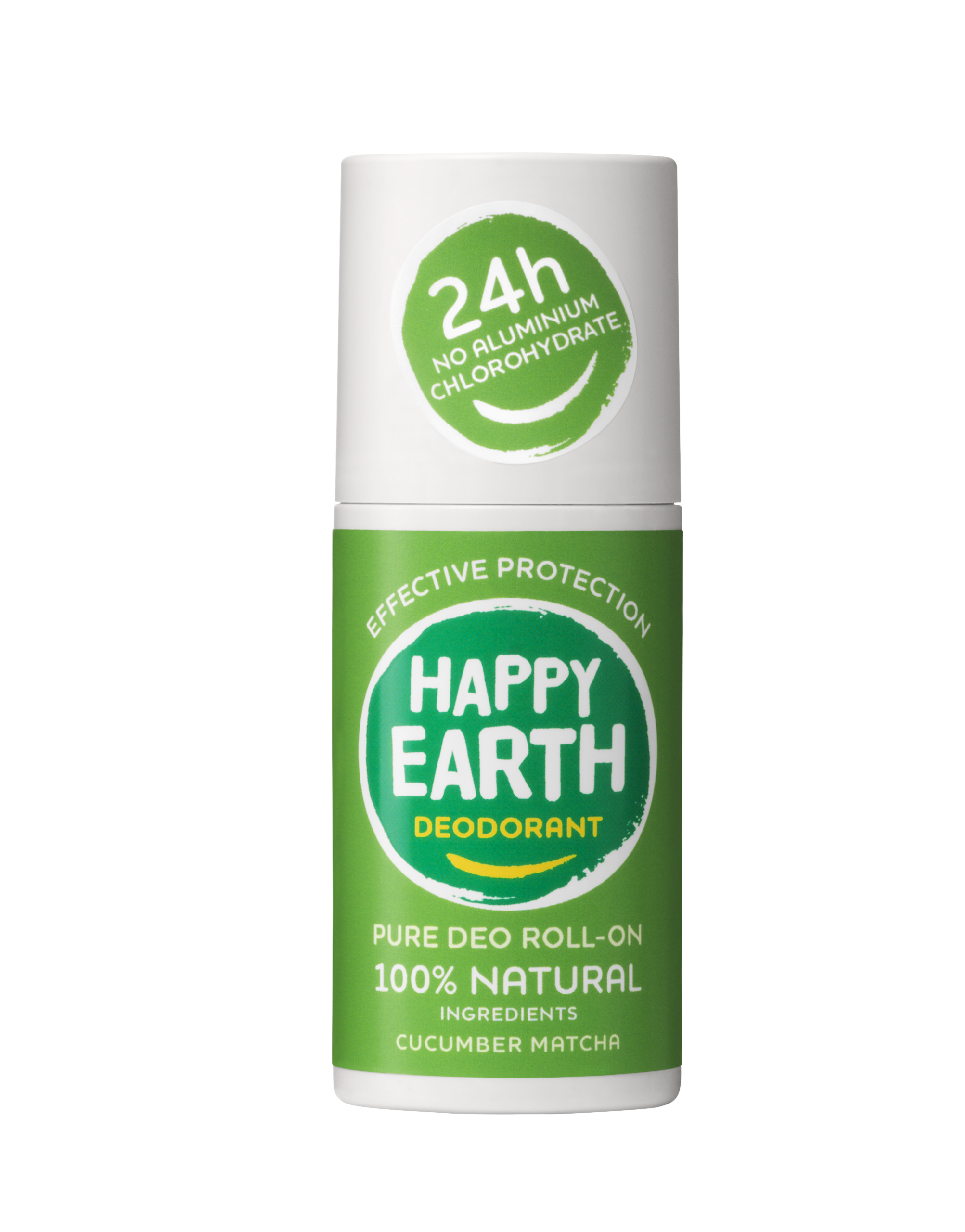Happy Earth Pure deodorant roll-on cucumber matcha (75 ml)