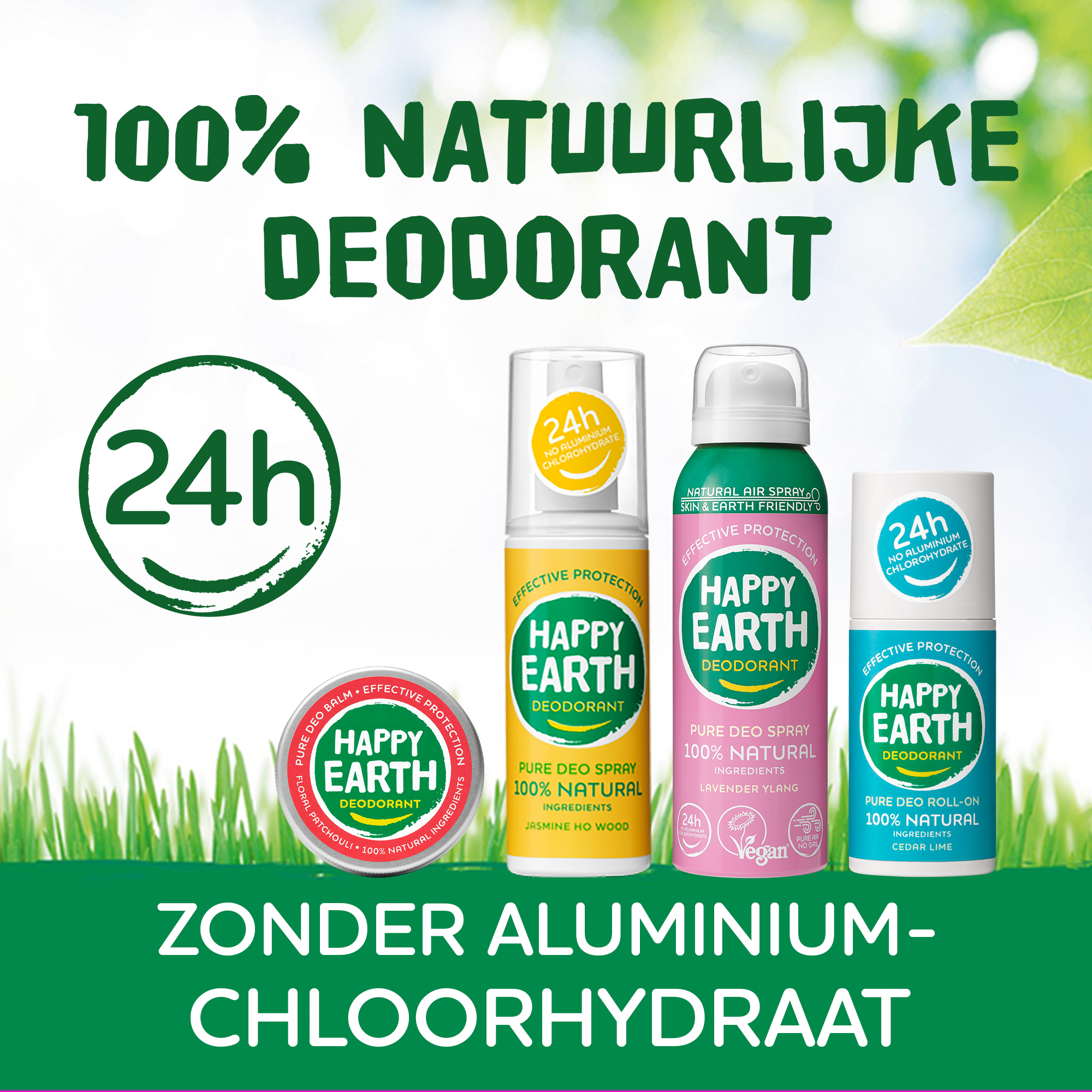 Happy Earth Pure Deodorant Spray Cucumber Matcha (100 ml)