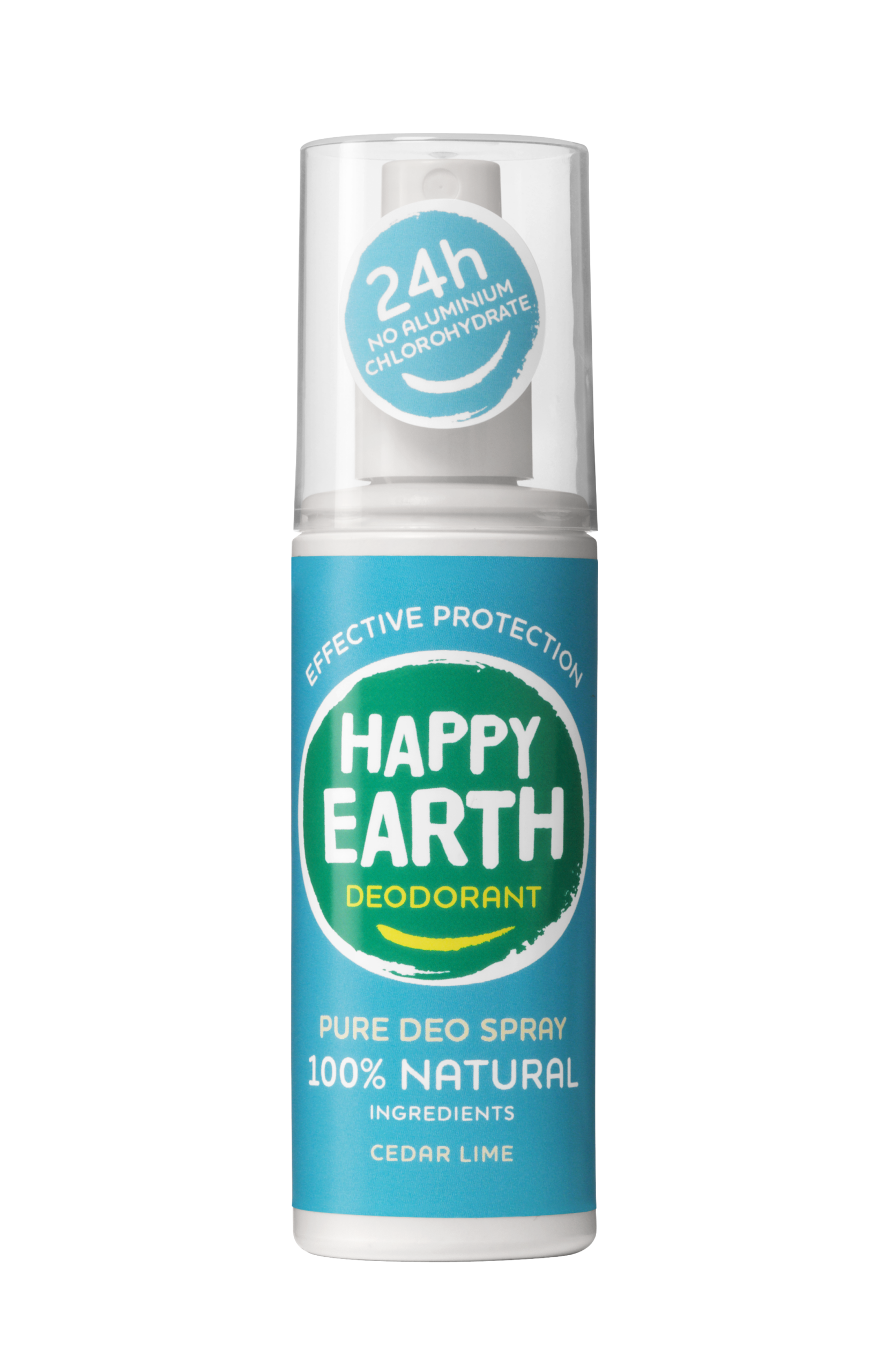 Happy Earth Pure deodorant spray cedar lime (100 ml)