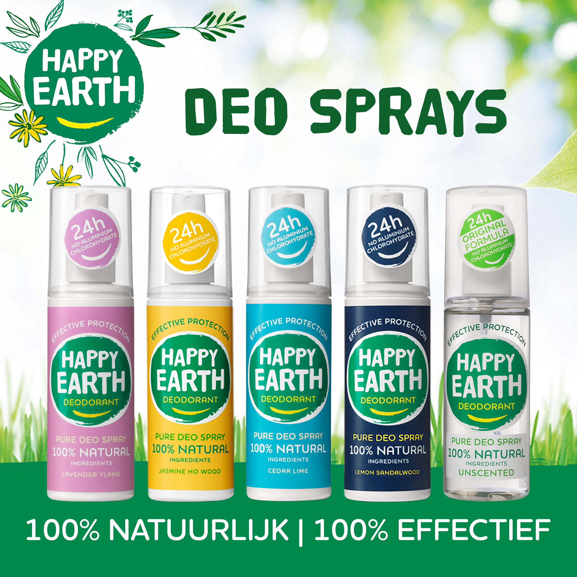 Happy Earth Pure deodorant spray cedar lime (100 ml) - image 6