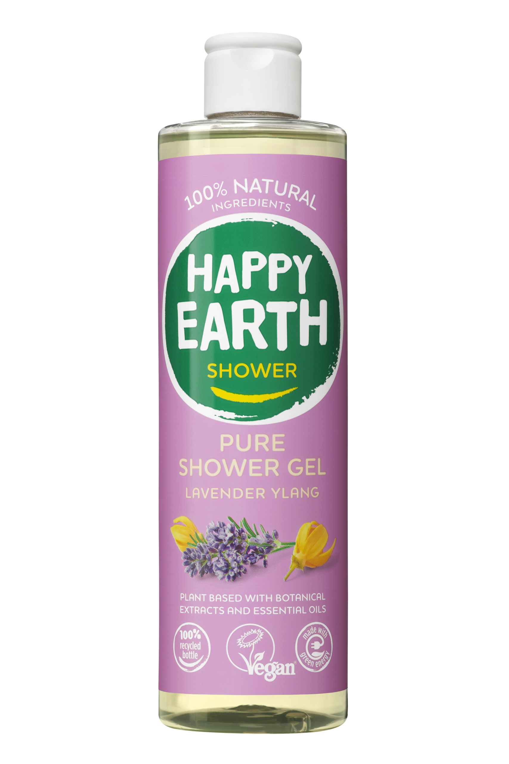 Happy Earth Pure showergel lavender ylang (300 ml)