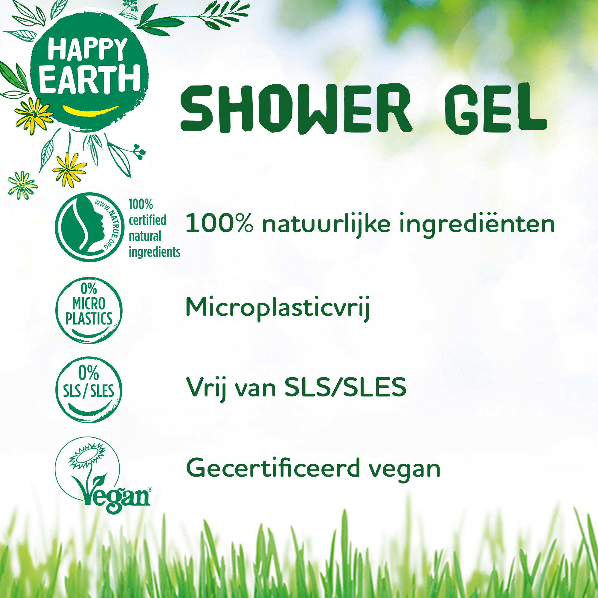 Happy Earth Pure showergel lavender ylang (300 ml) - image 3