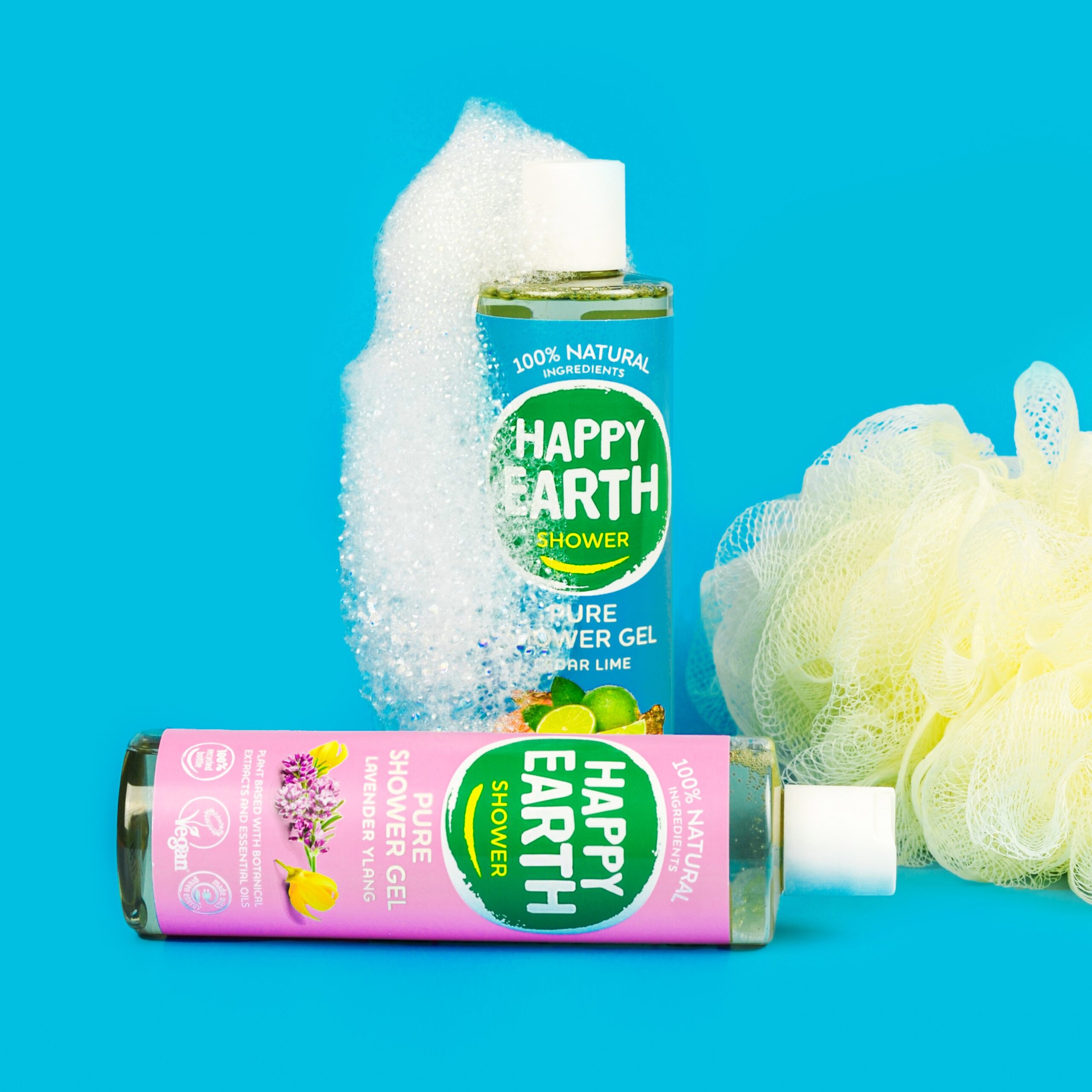 Happy Earth Pure showergel lavender ylang (300 ml) - image 4