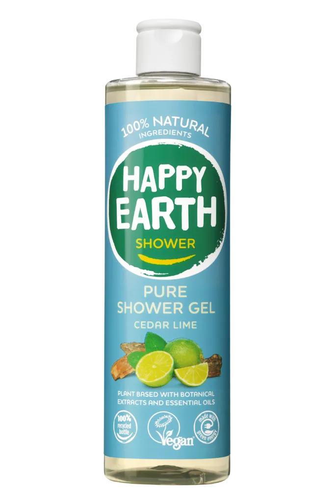 Happy Earth Pure showergel cedar lime (300 ml)