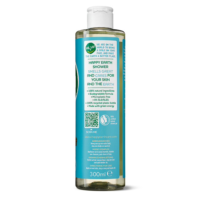 Happy Earth Pure showergel cedar lime (300 ml)
