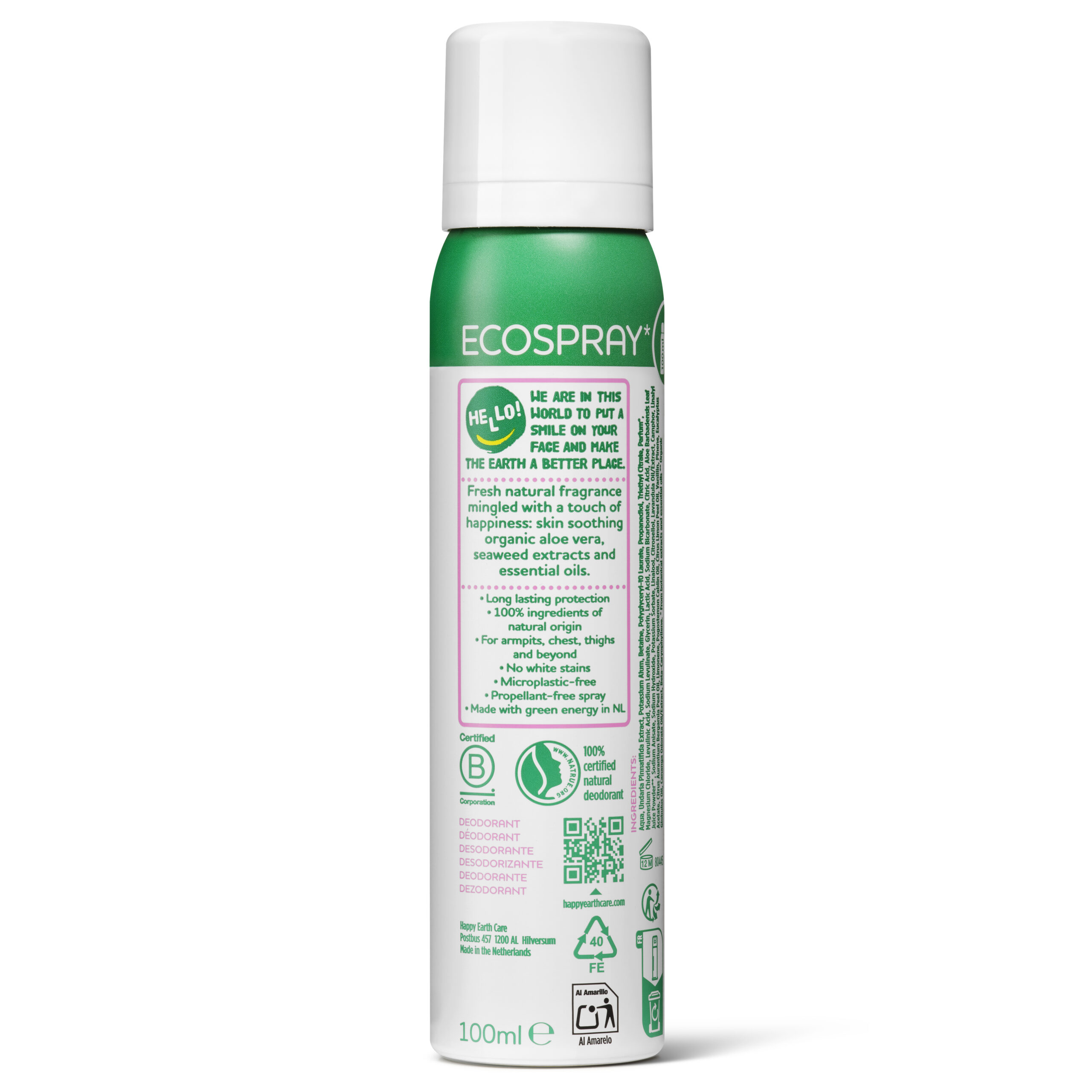 Happy Earth Deobodyspray Lavendel (100 ml)