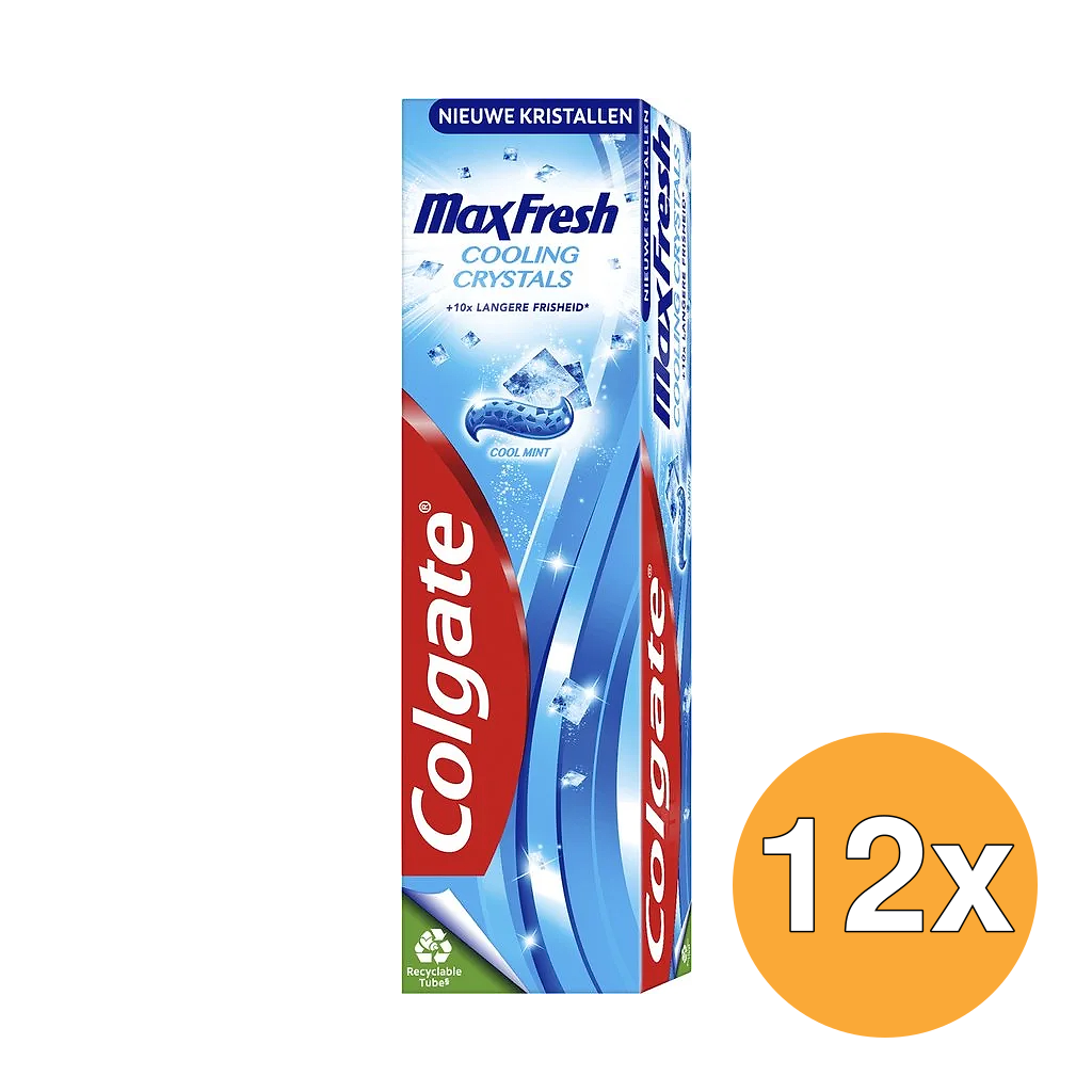 12x Colgate Tandpasta Max Fresh Blue (12 x 75 ml)