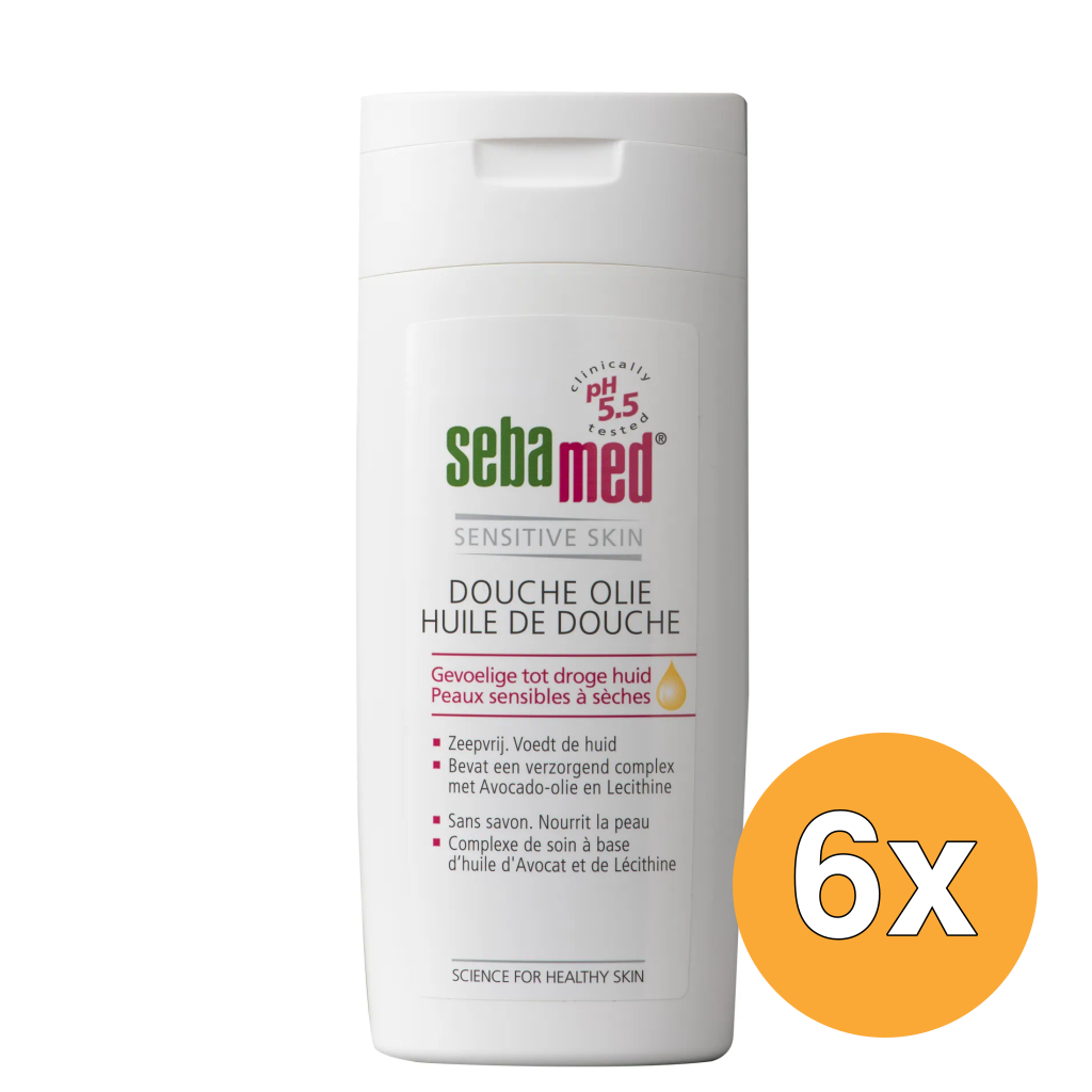 6x Sebamed Douche olie (200 ml)
