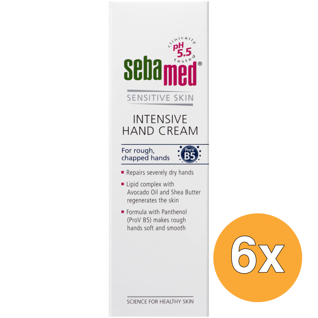 6x Sebamed Intensieve handcreme (75 ml)