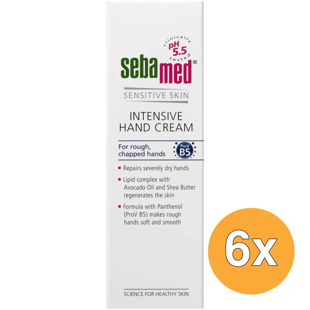 6x Sebamed Intensieve handcreme (75 ml)