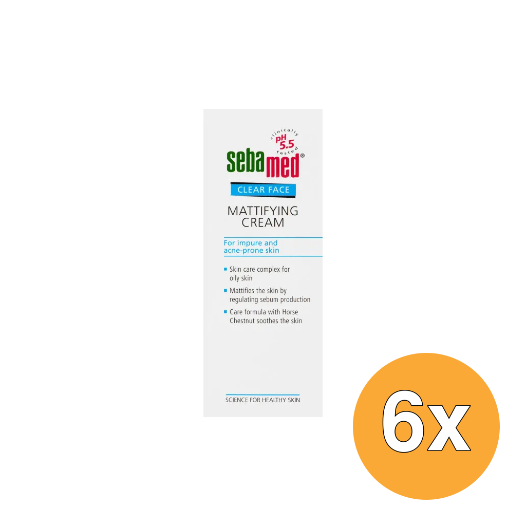 6x Sebamed Mattifying Face cream (50 ml)