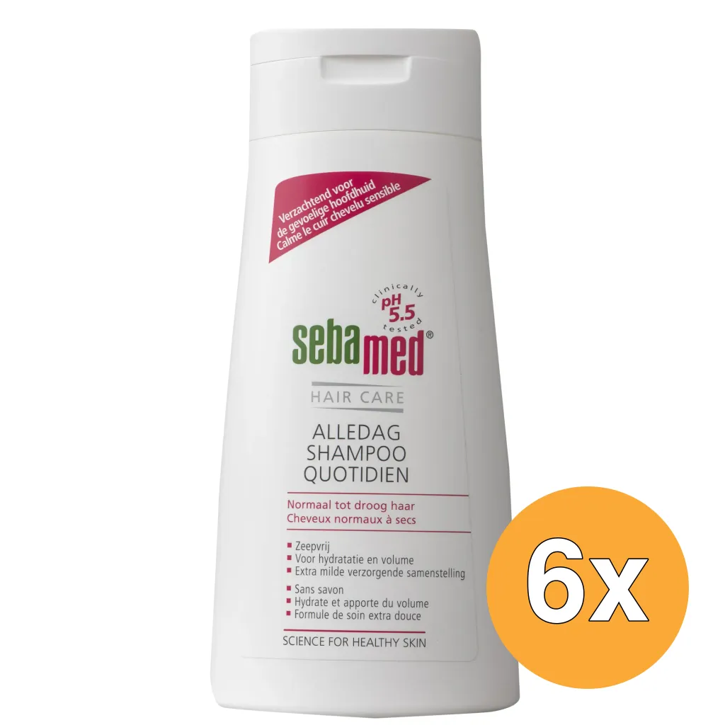 6x Sebamed Iedere dag shampoo (400 ml)