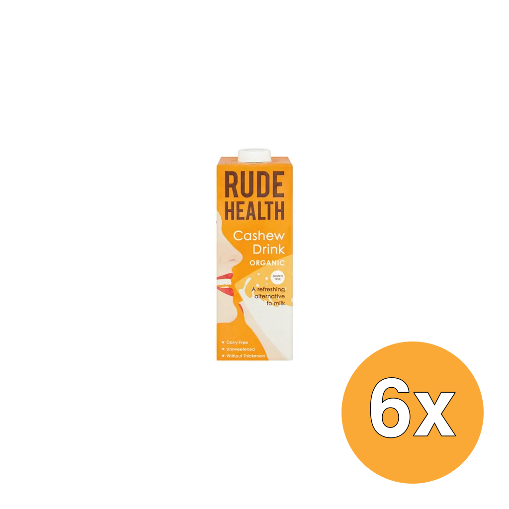 6x Rude Health Cashewnootdrank Bio (1000 ml)