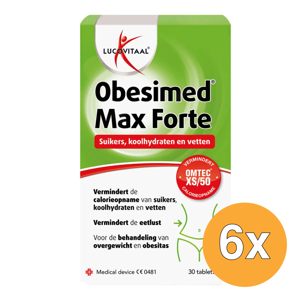 6x Lucovitaal Obesimed Max Forte (30 tabletten)