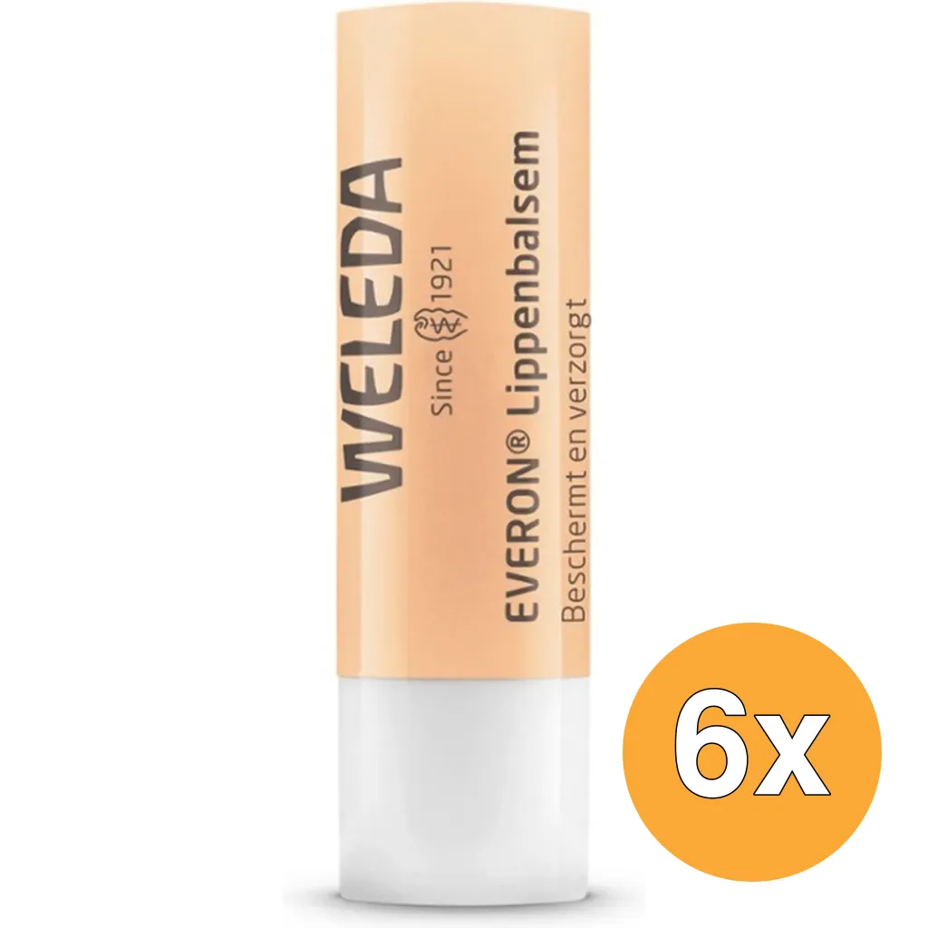 6x Weleda Everon Lippenbalsem (4,8 gr)