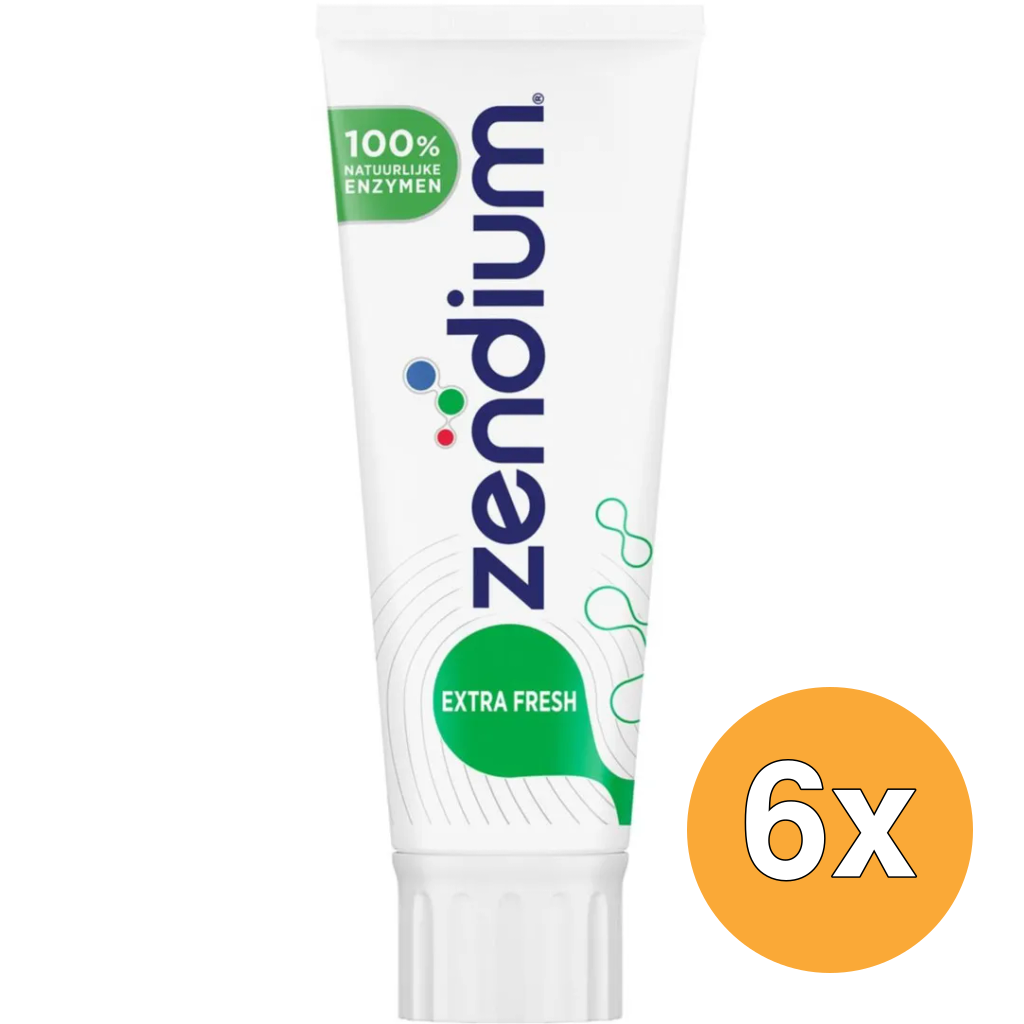 6x Zendium Tandpasta extra fresh (75 ml)