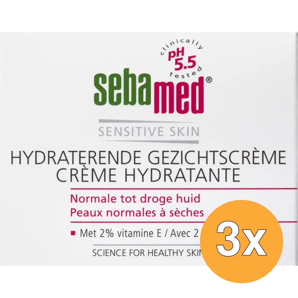 3x Sebamed Creme pot (75 ml)